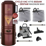 Cyclo Vac H715 + Zestaw Magnum x 2 z wężami 9/10m lub 12m- Gwarancja 25lat !!!