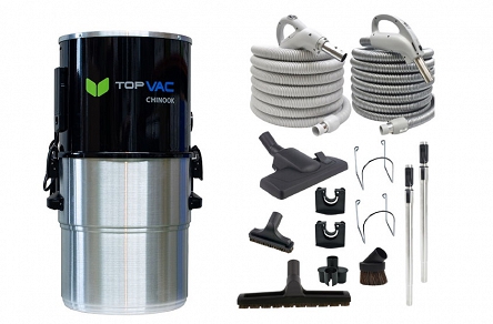 TopVac Chinook + Zestaw sprzątający Premium 2x wąż 9m on/off - Super Promocja